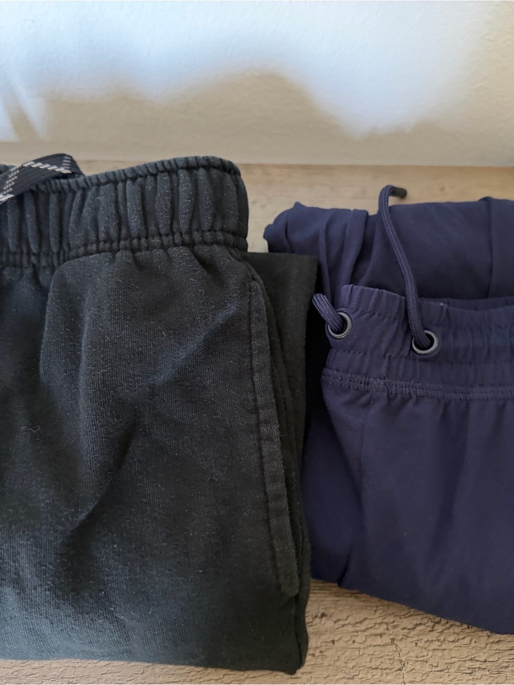 Kids Pull-On Joggers in Black and Navy Size 8/10